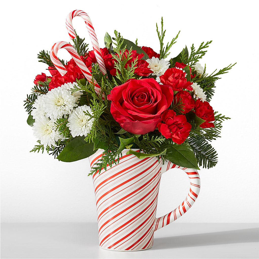 Peppermint Swirl Mug – Naugatuck Florist, Naugatuck CT