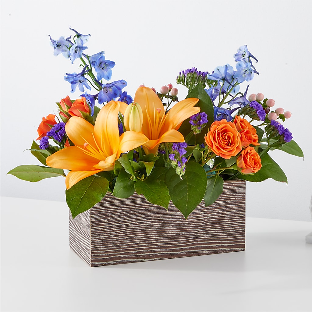 Radiant Citrus Box Bouquet – Naugatuck Florist, Naugatuck CT