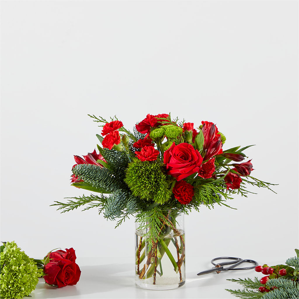 Merry Moment Bouquet – A Florist Original – Naugatuck Florist, Naugatuck CT