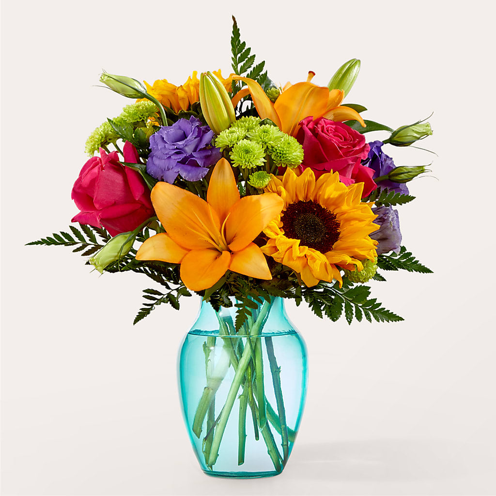 Double Rainbow Bouquet – Naugatuck Florist, Naugatuck CT