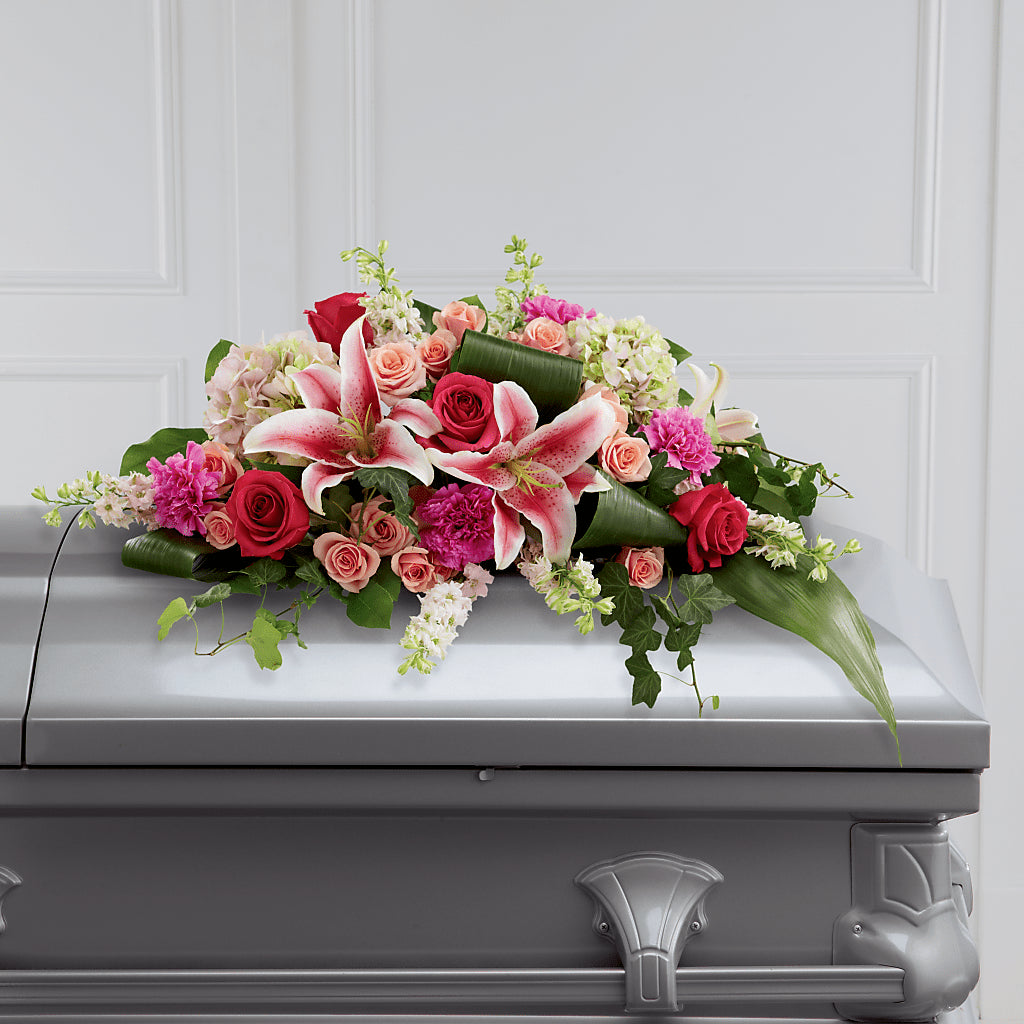 Splendid Grace Casket Spray – Naugatuck Florist, Naugatuck CT