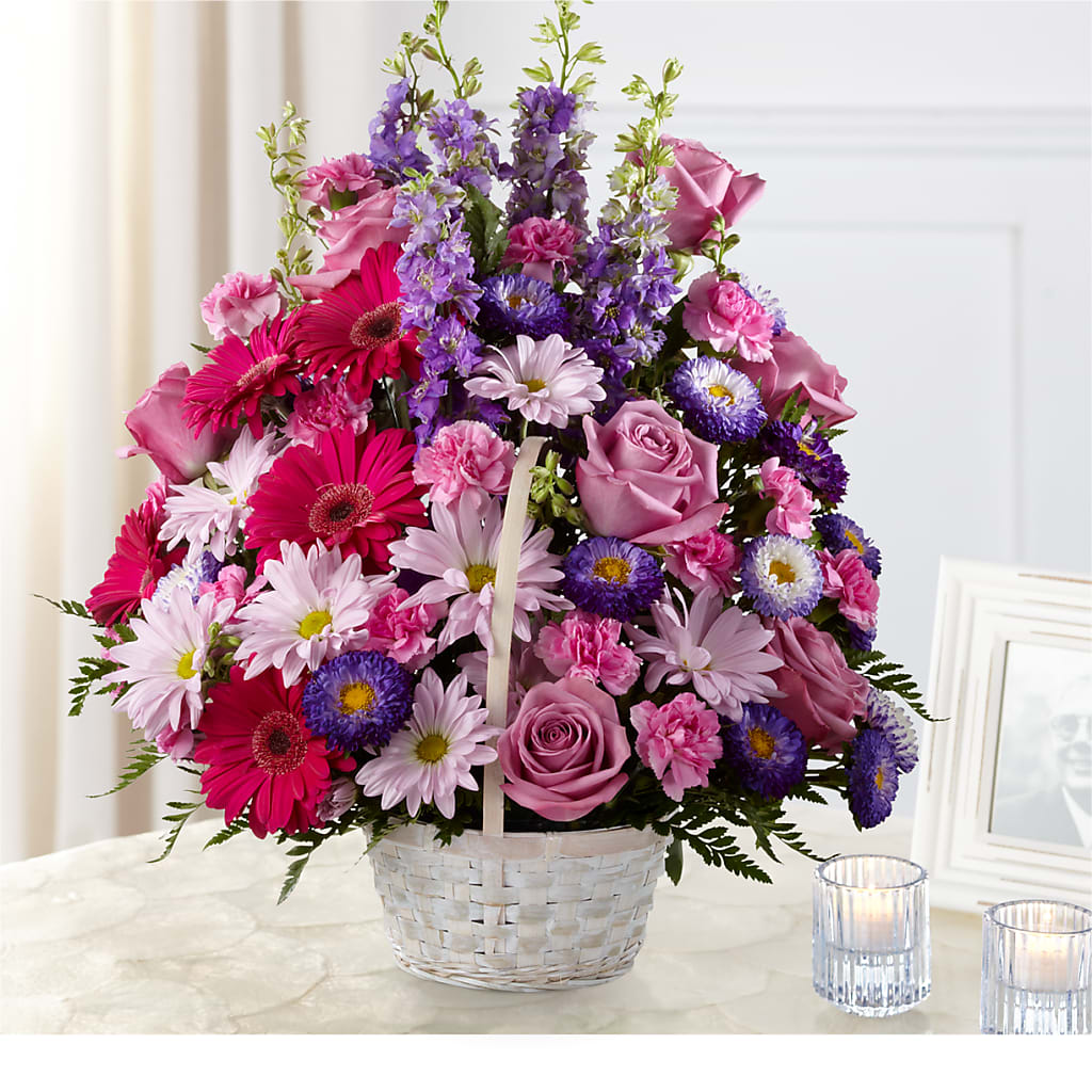 Pastel Peace Basket – Naugatuck Florist, Naugatuck CT