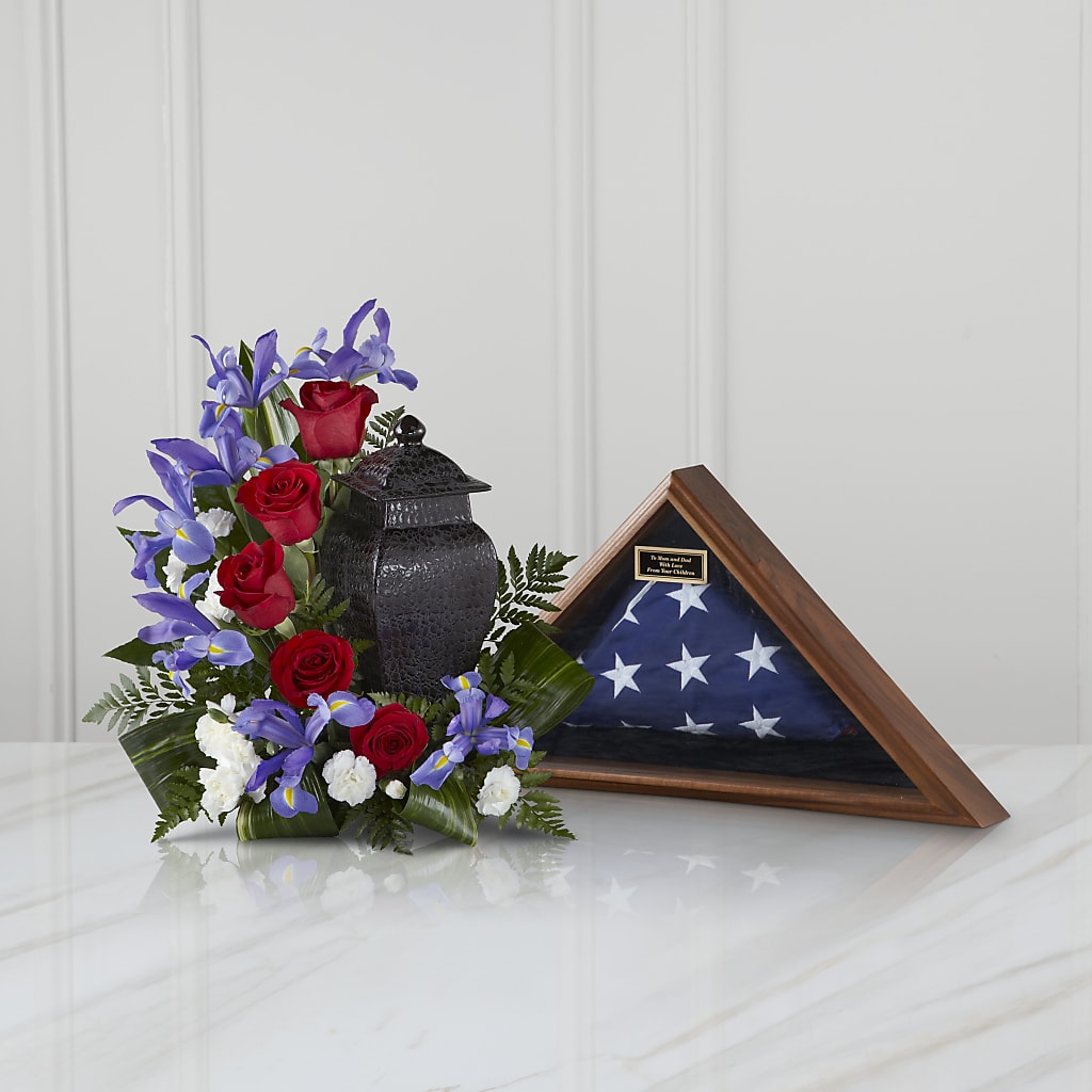 Patriotic Tribute Arrangement – Naugatuck Florist, Naugatuck CT