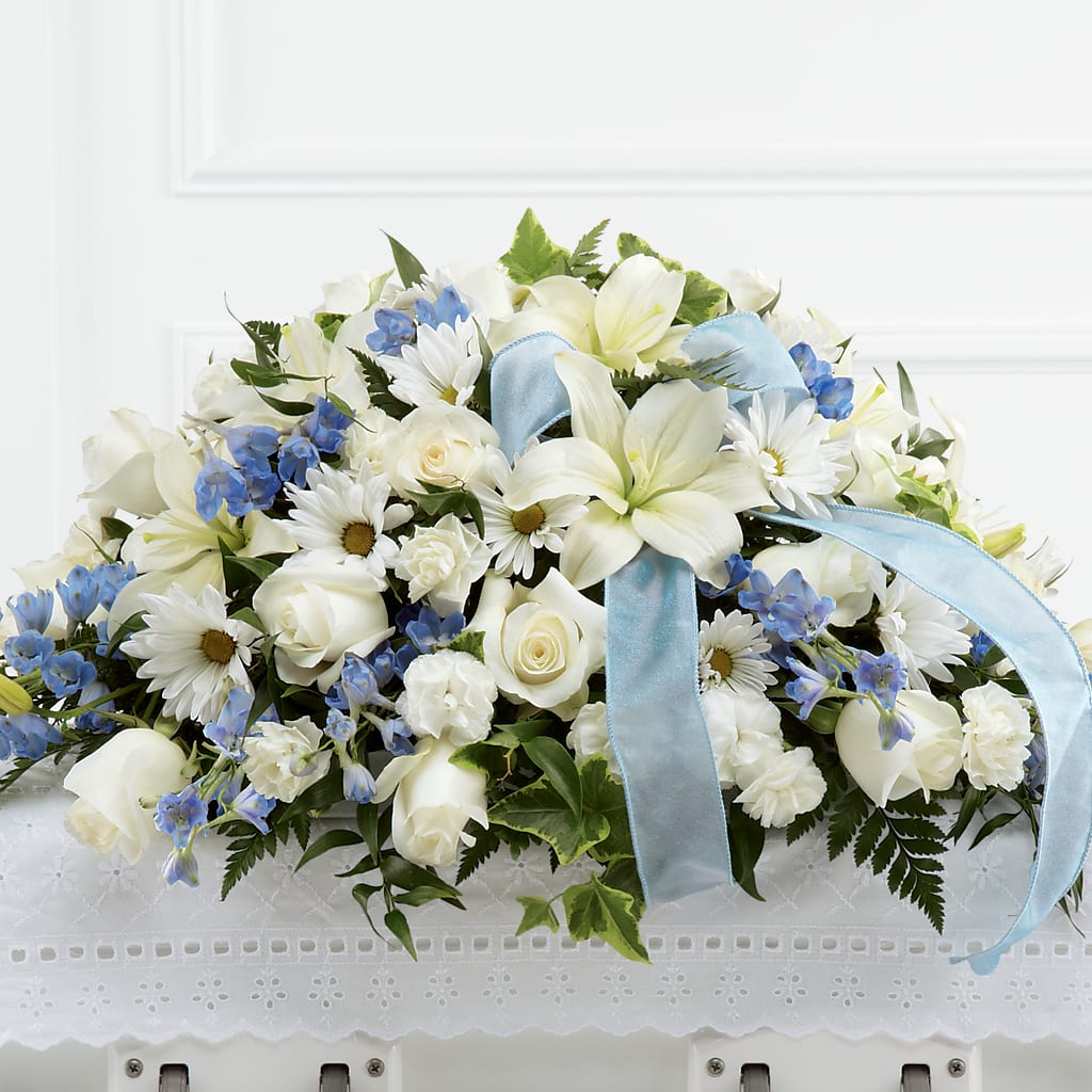 Tender Treasure Casket Spray – Naugatuck Florist, Naugatuck CT