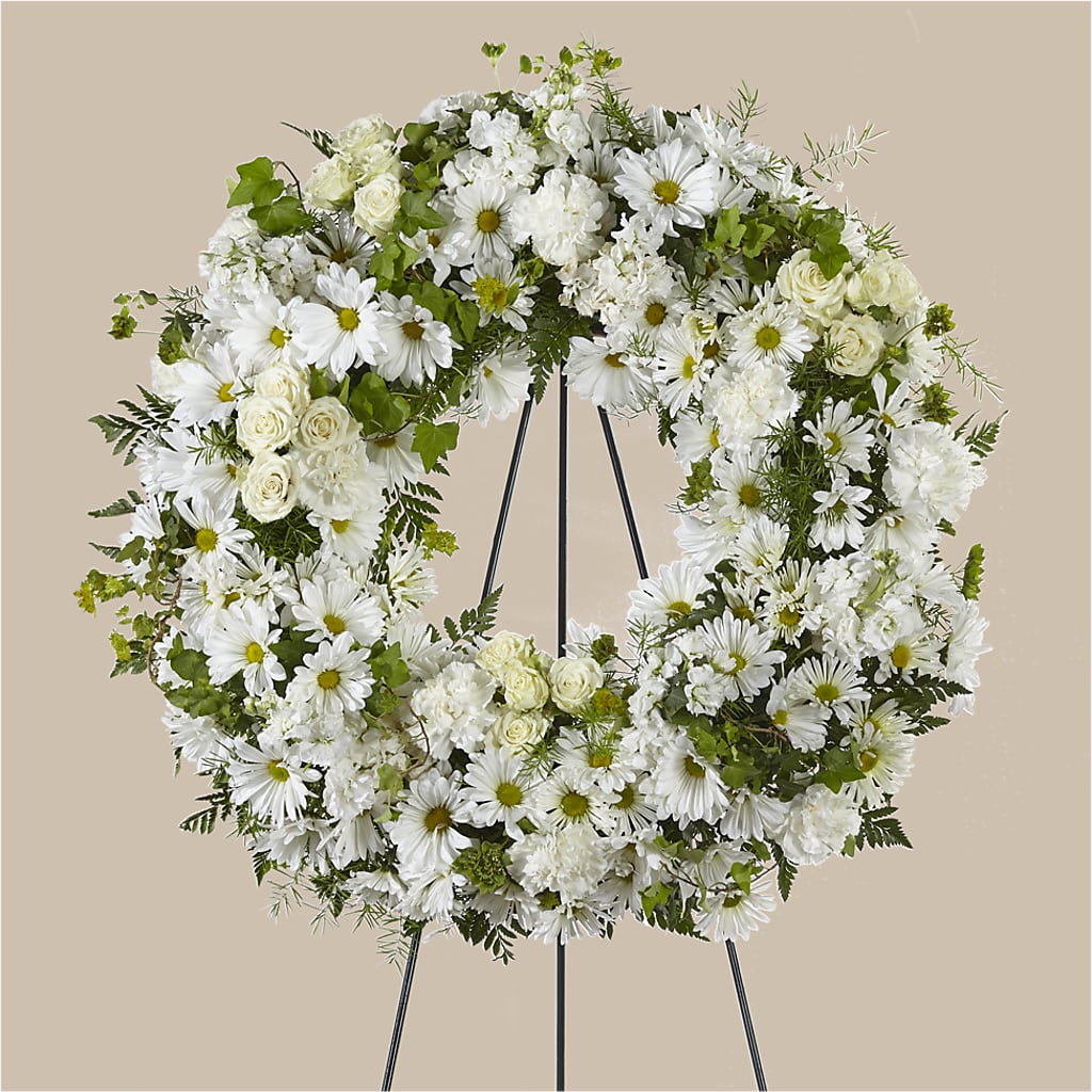 Faithful Wishes Wreath – Naugatuck Florist, Naugatuck CT