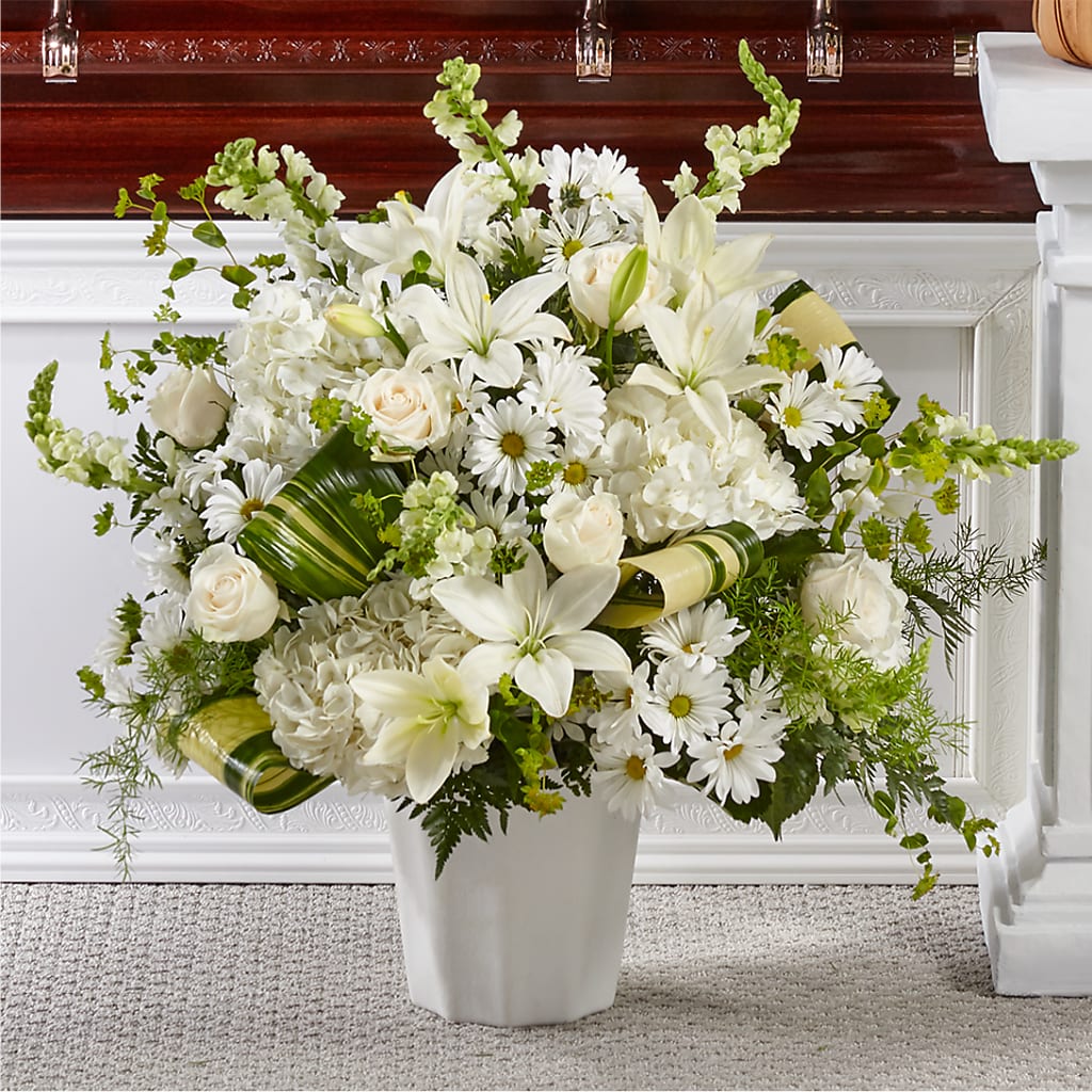 Thoughts of Tranquility Floor Basket – Naugatuck Florist, Naugatuck CT