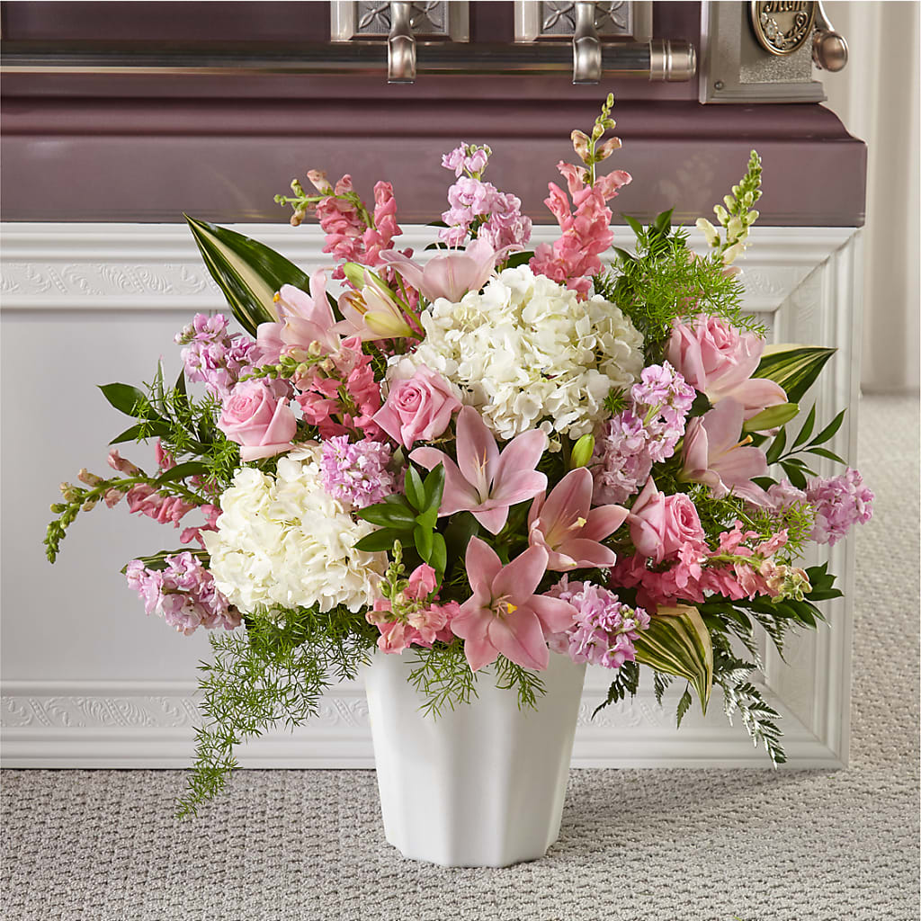 Simply Serene Floor Basket – Naugatuck Florist, Naugatuck CT