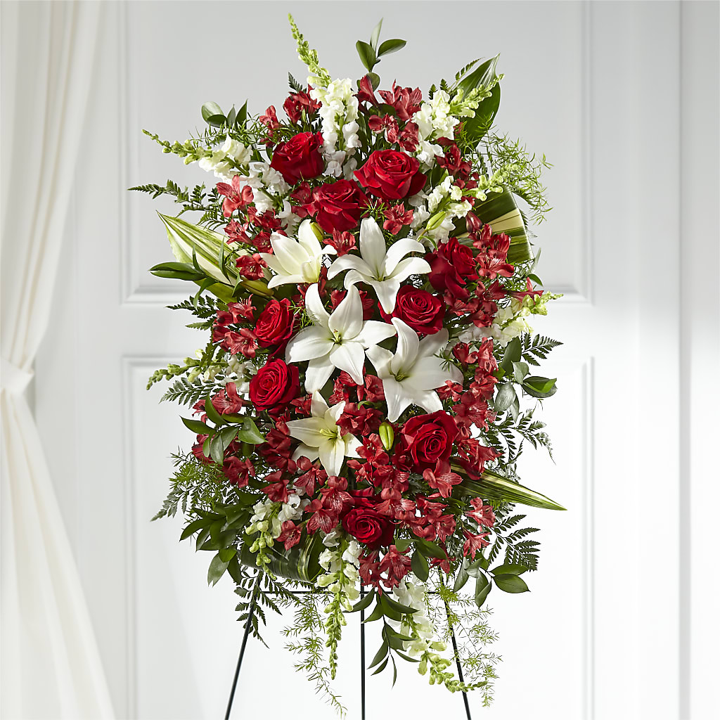 Everlasting Memory Standing Spray – Naugatuck Florist, Naugatuck CT