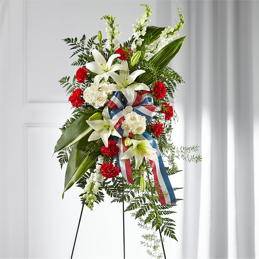Stars of Life Standing Spray – Naugatuck Florist, Naugatuck CT