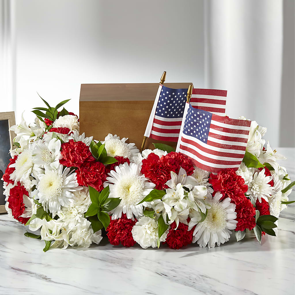Spirit of Patriotism Cremation Adornment – Naugatuck Florist, Naugatuck CT
