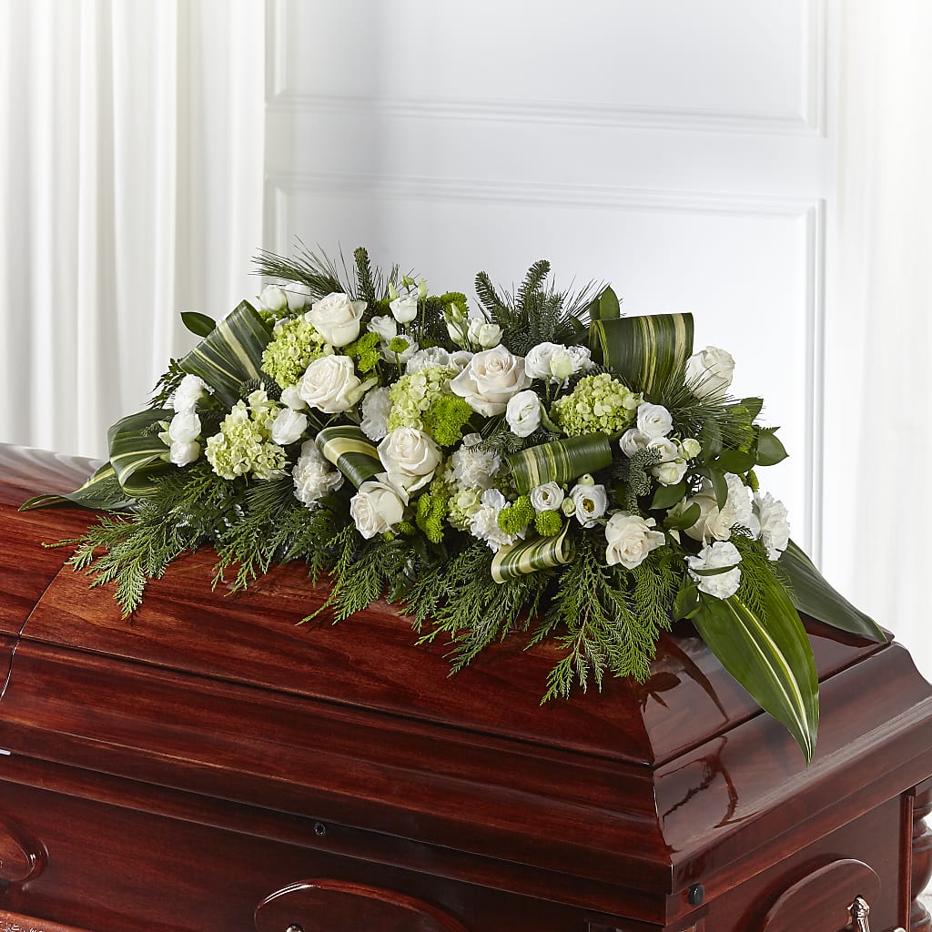 Hopeful Gesture Casket Spray – Naugatuck Florist, Naugatuck CT