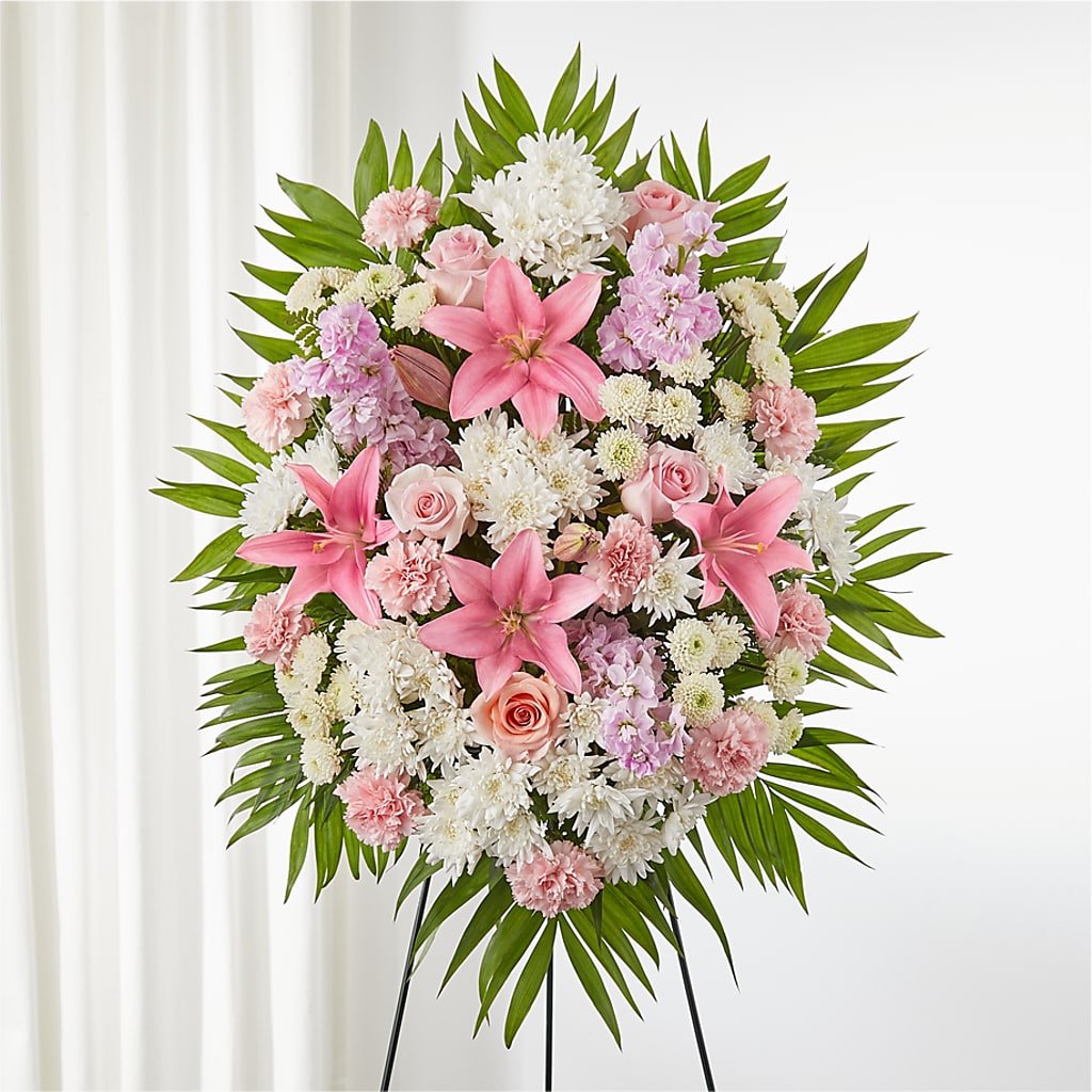 Offering Solace Standing Spray – Naugatuck Florist, Naugatuck CT
