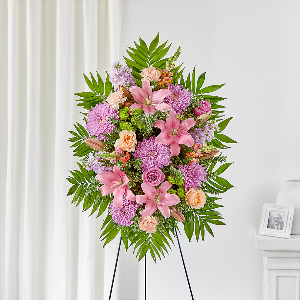 Love & Light Standing Spray – Naugatuck Florist, Naugatuck CT