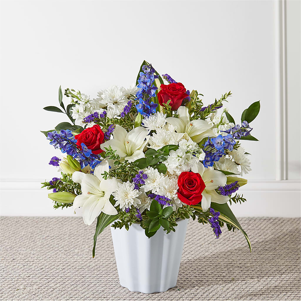 Consoled Floor Basket – Naugatuck Florist, Naugatuck CT