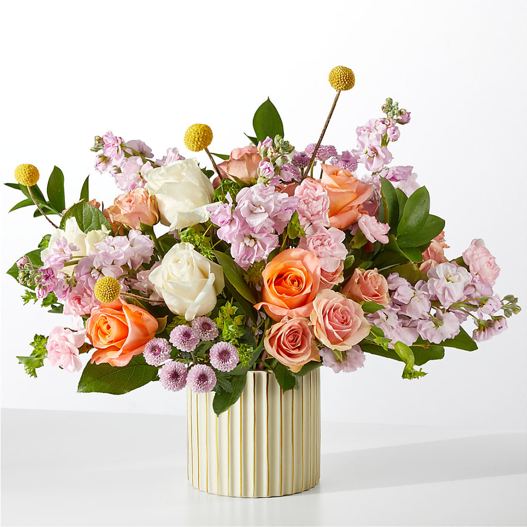 French Market Bouquet with Ivory Vase – Naugatuck Florist, Naugatuck CT