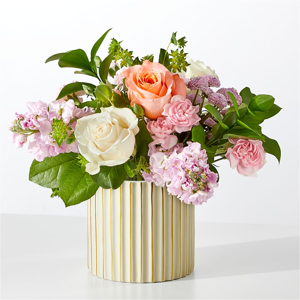 French Market Bouquet with Ivory Vase – Naugatuck Florist, Naugatuck CT
