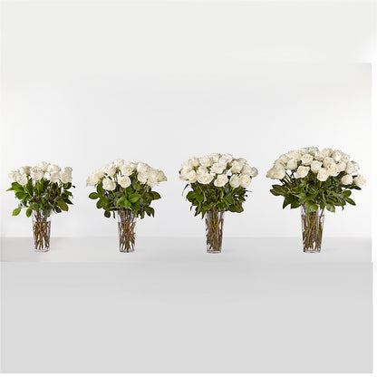 Long Stem White Rose Bouquet –  Naugatuck Florist, Naugatuck CT