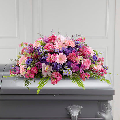 Glorious Garden Casket Spray –  Naugatuck Florist, Naugatuck CT