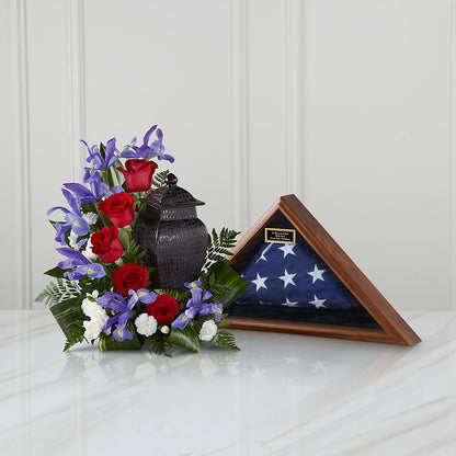 Patriotic Tribute Arrangement –  Naugatuck Florist, Naugatuck CT