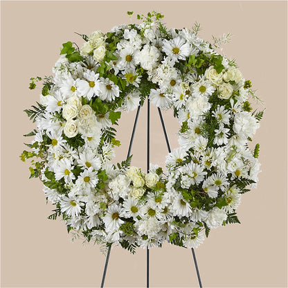 Faithful Wishes Wreath –  Naugatuck Florist, Naugatuck CT