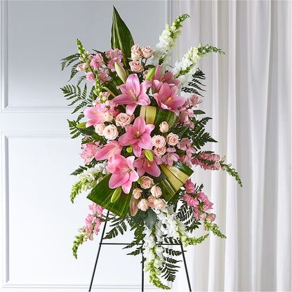 Elegant Embrace Standing Spray –  Naugatuck Florist, Naugatuck CT
