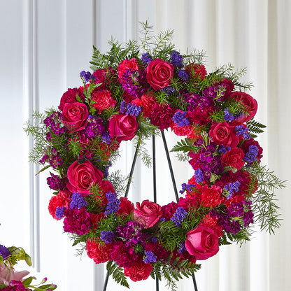 Calming Colors Wreath –  Naugatuck Florist, Naugatuck CT
