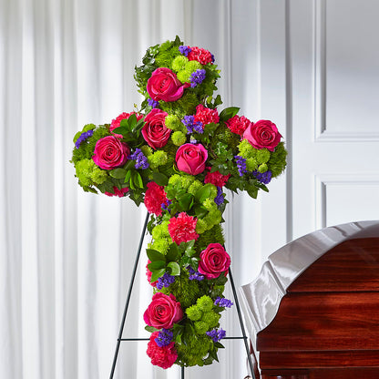 Tribute Rose Floral Cross –  Naugatuck Florist, Naugatuck CT