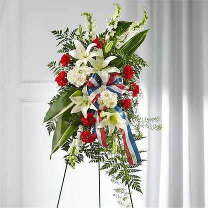 Stars of Life Standing Spray –  Naugatuck Florist, Naugatuck CT