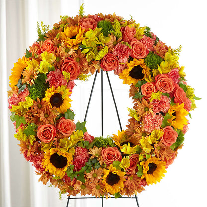 Autumnal Memories Wreath (Standard) –  Naugatuck Florist, Naugatuck CT
