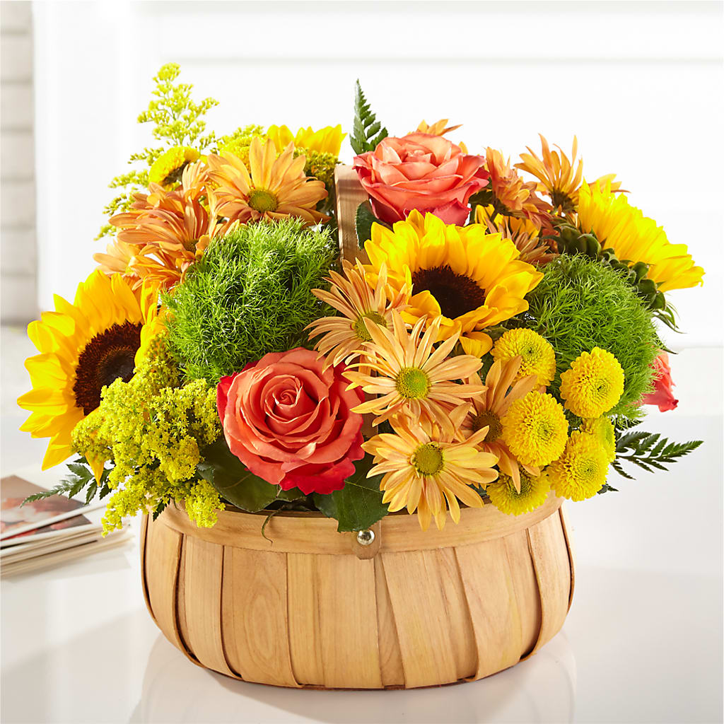 Harvest Sunflower Basket –  Naugatuck Florist, Naugatuck CT