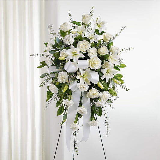 With Care Standing Spray –  Naugatuck Florist, Naugatuck CT
