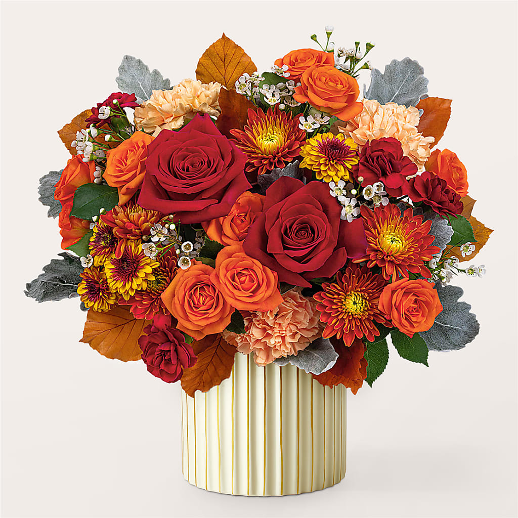 Merlot Bouquet with Ivory Vase –  Naugatuck Florist, Naugatuck CT