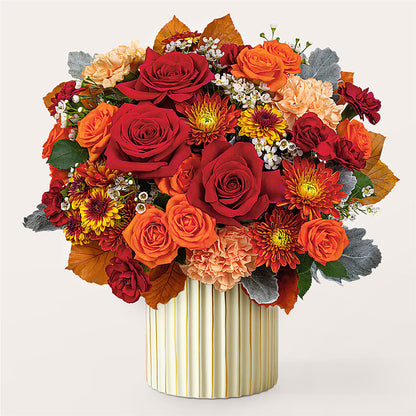 Merlot Bouquet with Ivory Vase –  Naugatuck Florist, Naugatuck CT