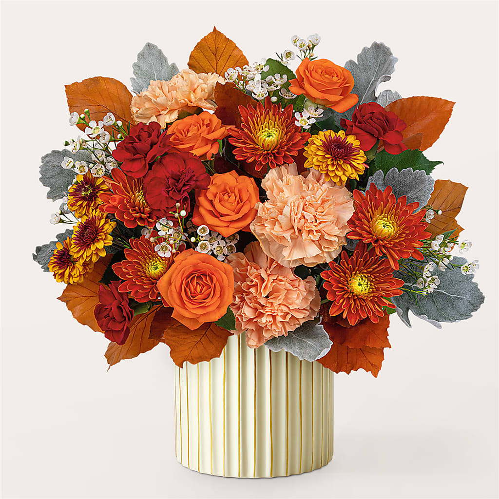 Merlot Bouquet with Ivory Vase –  Naugatuck Florist, Naugatuck CT