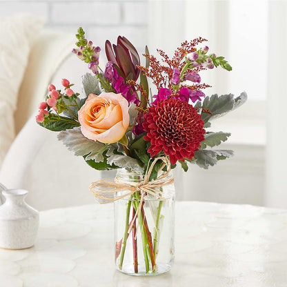 Moody Hues Bouquet –  Naugatuck Florist, Naugatuck CT