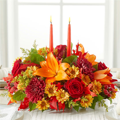 Autumn's Embrace Centerpiece –  Naugatuck Florist, Naugatuck CT