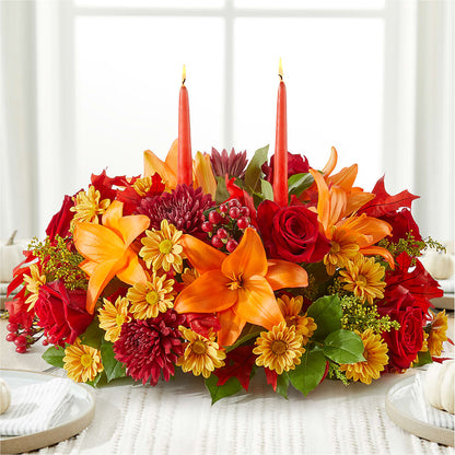 Autumn's Embrace Centerpiece –  Naugatuck Florist, Naugatuck CT