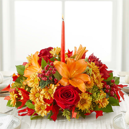 Autumn's Embrace Centerpiece –  Naugatuck Florist, Naugatuck CT